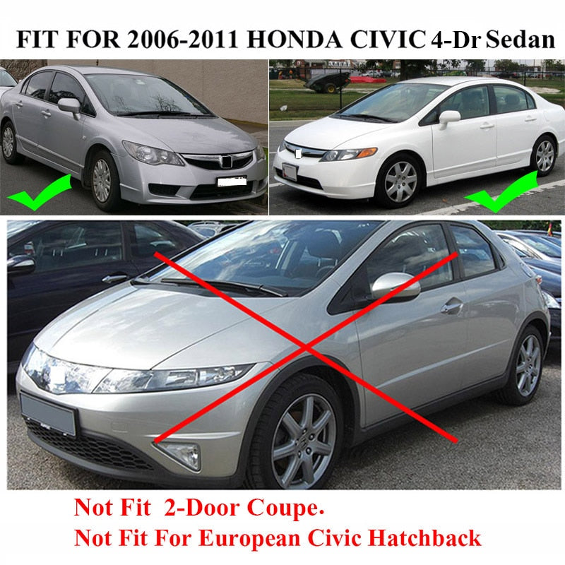 MudFlaps Civic 8Th ( 2007 - 2011 )
